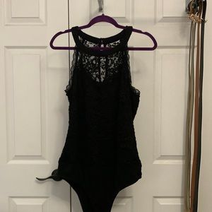 Torrid High Neck Lace Bodysuit
